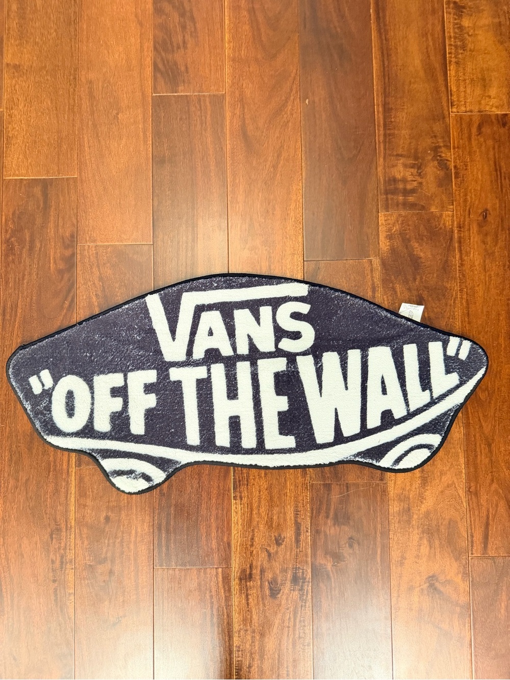Vans Black & White 'Off The Wall' Skateboard Logo Door Mat